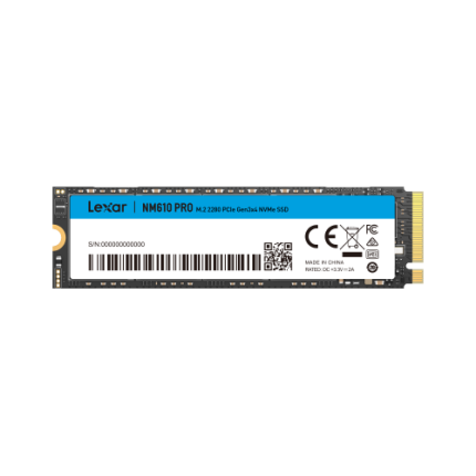 Lexar NM610 PRO 1TB M.2 2280 PCIe Gen3x4 NVMe SSD (1 YEAR WARRANTY)